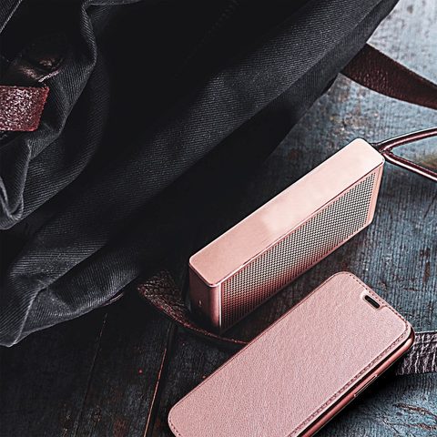 Pouzdro / obal na Samsung Galaxy S20 Plus růžovozlaté - knížkové Forcell ELECTRO