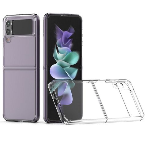 Obal / kryt pre Samsung Galaxy Z flip 3 5G transparentný - Forcell FOCUS Case