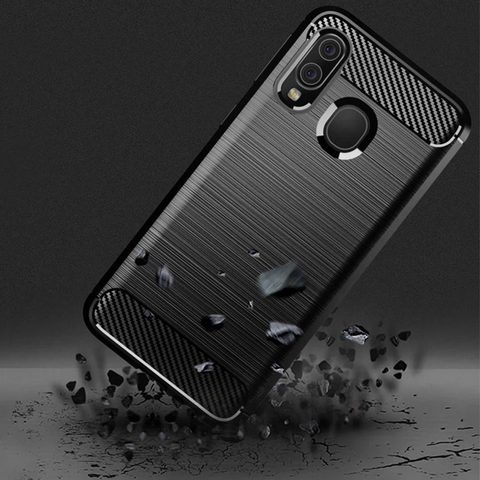 Obal / kryt pre Samsung Galaxy A10 čierny - Forcell CARBON