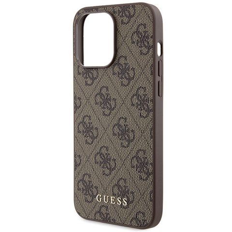 Obal / kryt na Apple iPhone 15 PRO MAX hnědý - original GUESS GUHCP15XG4GFBR