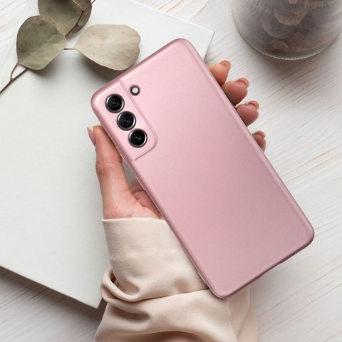 Obal / kryt na Samsung Galaxy S23 FE růžový - METALLIC