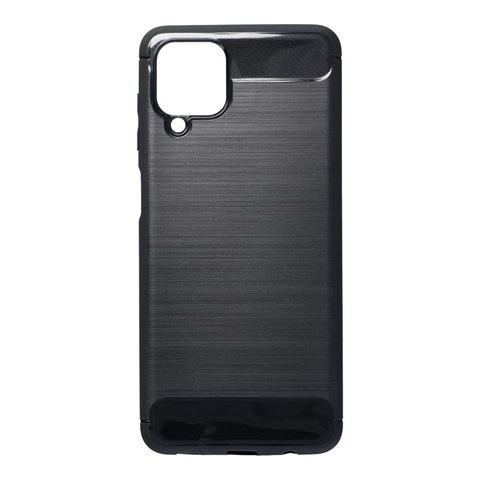 Fedél / borító Samsung Galaxy A12 fekete - Carbon Case