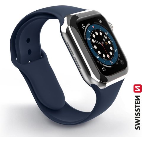 Řemínek pro Apple Watch Silikonový 3840 mm modrý