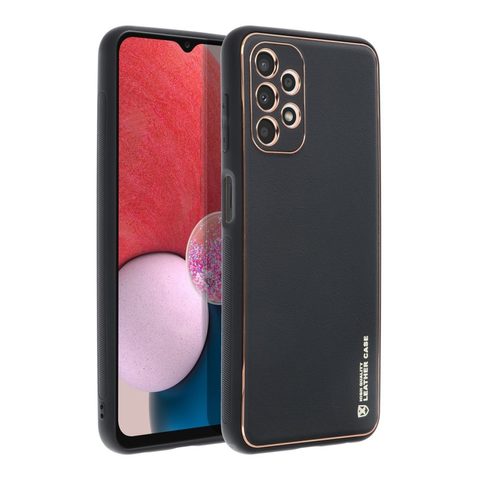 Obal / kryt na Samsung Galaxy A13 4G čierny - Forcell LEATHER Case