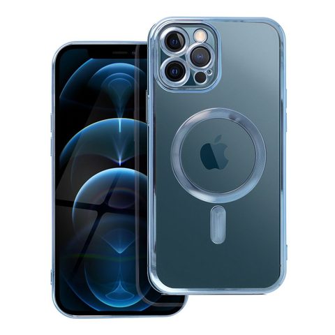 Obal / kryt na Apple iPhone 12 Pro Max modré - Electro Mag Cover