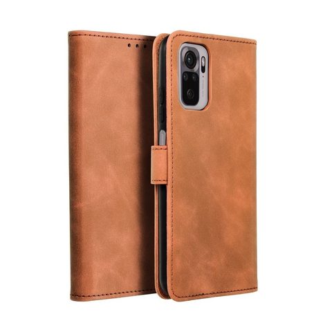 Pouzdro / obal na Xiaomi Redmi Note 10 Pro / Redmi Note 10 Pro Max hnědé - knížkové Forcell Tender