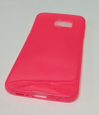 Obal / kryt na Samsung Galaxy S6 Edge růžový - Jelly Bright 0,3mm