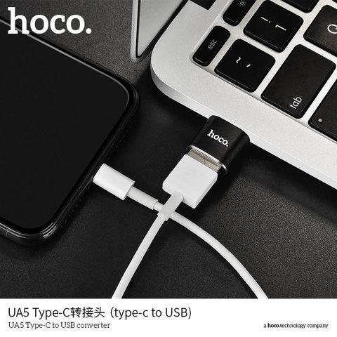 HOCO adapter OTG Type C - USB UA5 black