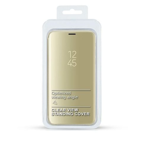 Puzdro / obal pre Samsung A20S zlaté - Clear View