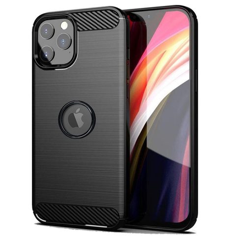 Obal / kryt na Apple iPhone 13 černý - Forcell CARBON