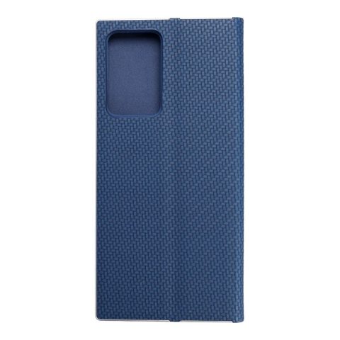 Puzdro / obal pre Samsung Galaxy Note 20 Plus modré - kniha Luna Carbon