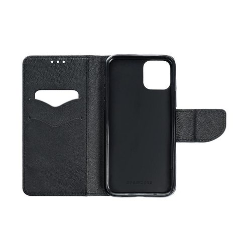 Puzdro / obal pre Xiaomi Redmi Note 10 5G čierne - kniha Fancy Book