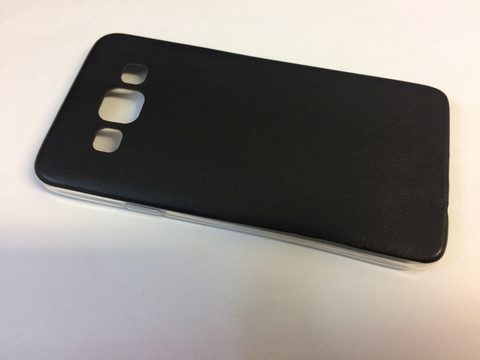 Obal / kryt na Samsung Galaxy A3 černý - TPU Leather Case