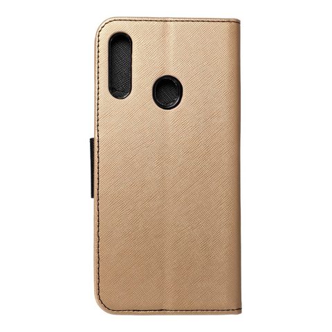 Pouzdro / obal na Samsung Galaxy A20s zlato-černé - knížkové Fancy Book