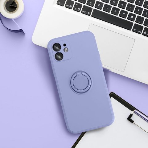 Obal / kryt na XIAOMI Redmi A1 / A2 fialový - SILICONE RING Case