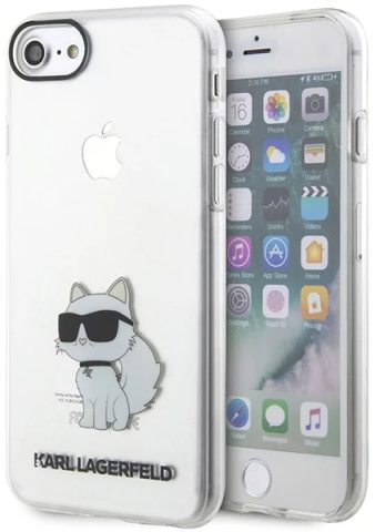 Obal / kryt na Apple iPhone 7 / 8 / SE2020 / SE2022 průhledný - Karl L. Choupette NFT