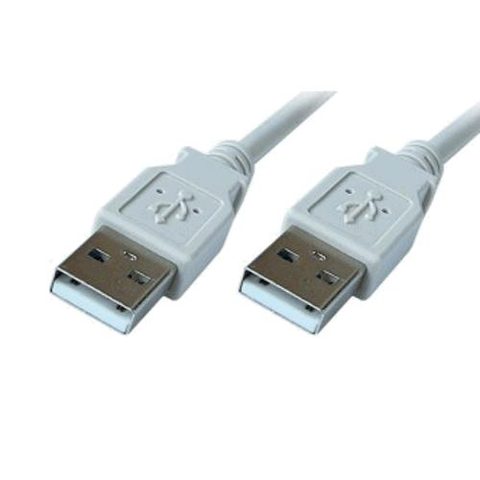 USB-AM / USB-AM 2m csatlakozókábel - szürke