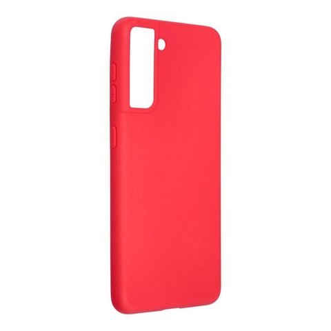 Obal / kryt na Samsung Galaxy S21 červený - Forcell Soft
