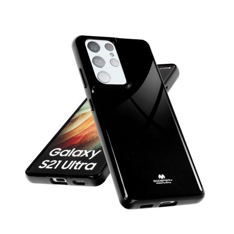 Védőborító Samsung Galaxy A21 fekete - Jelly Case Mercury