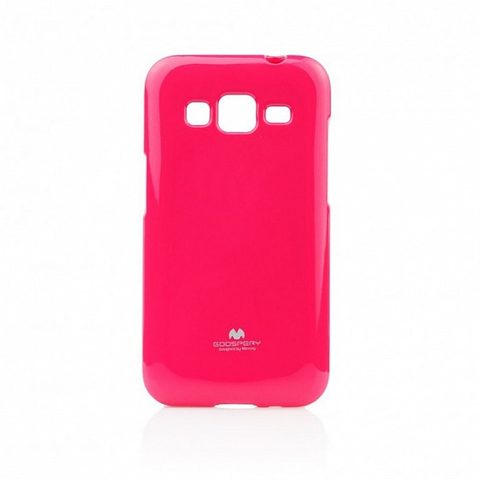 Borító / borító Samsung Galaxy Core Prime sötét rózsaszín - Jelly Case