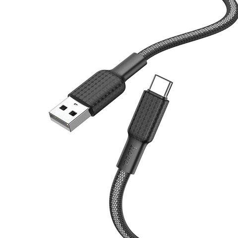 Kabel USB-C 1m, černo bílý - HOCO