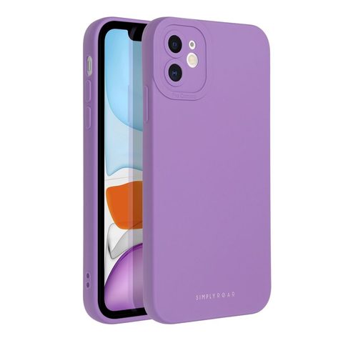 Obal / kryt na Apple iPhone 11 fialové - Roar Round Corner Magnetic Flip Case