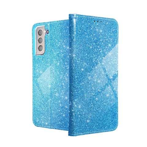 Pouzdro / obal na Samsung Galaxy A21s světle modré, knížkové- SHINING Book