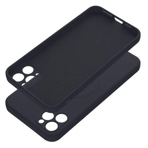 Obal / kryt na Apple iPhone 11 PRO MAX černý - Sillicone Mag Cover
