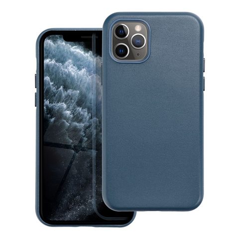 Obal / kryt na Apple iPhone 11 PRO modrý - Leather Mag Cover