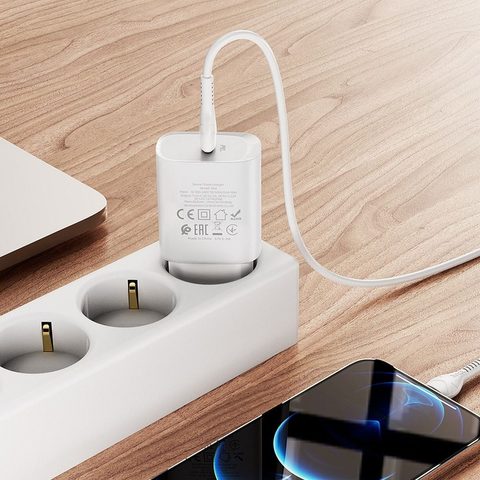 Nabíječka USB-C / Lightening 20W bílá - HOCO