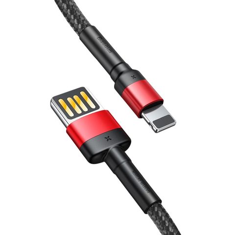 Datový kabel Lightninh 2,4A 1m červený / černý - Baseus