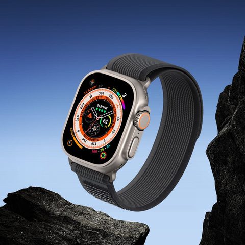 Řemínek na Apple Watch 42/44/45/49mm šedý - DUX DUCIS YJ