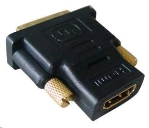 Redukčný kábel HDMI-DVI F/M, pozlátené kontakty, čierny