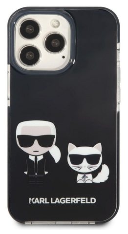 tok / borító Apple iPhone 13 Pro Max készülékhez, fekete - Karl Lagerfeld