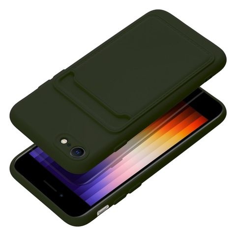 Obal / kryt pre iPhone 7 / 8 / SE 2020 / SE 2022 zelený - Forcell Card Case