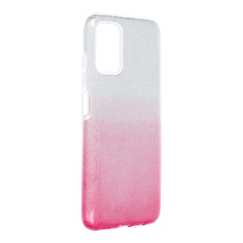 Obal / kryt na Samsung Galaxy A03s stříbrno-růžový - Forcell SHINING