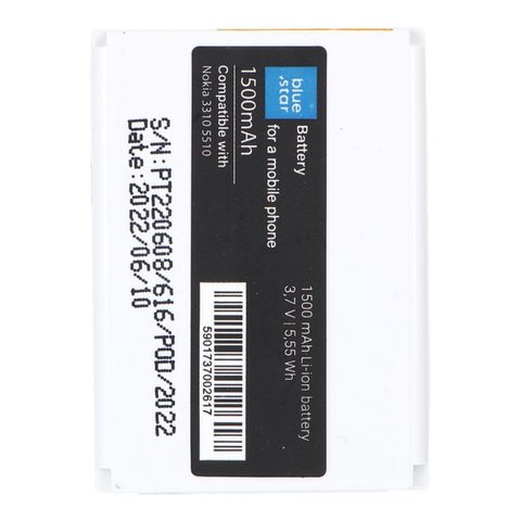 Akkumulátor Nokia 3310/5510 1500 mAh Li-Ion Blue Star (csere BLC-2)