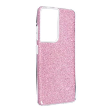 Obal / kryt na Samsung Galaxy S21 Ultra růžový  - Forcell SHINING