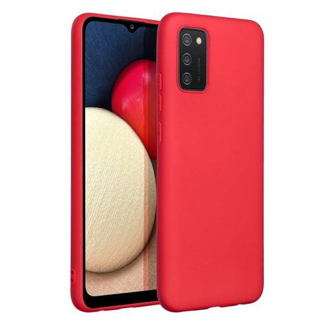 Védőborító Samsung Galaxy A02s piros - Forcell Soft