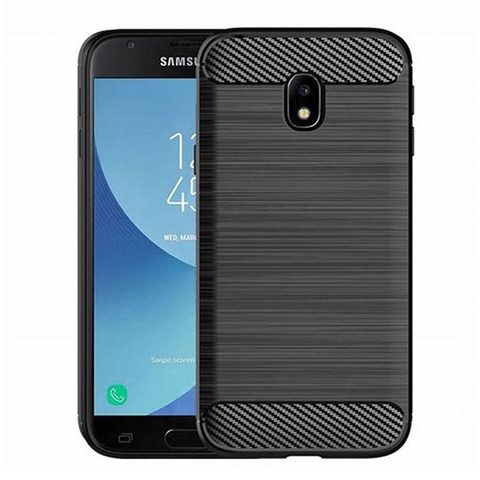 Obal / kryt na Samsung Galaxy J7 2016 černý - Forcell CARBON