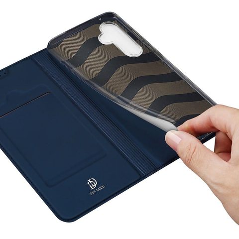 Puzdro/ obal na Samsung Galaxy A35 modré - kniha DUX DUCIS Skin Pro