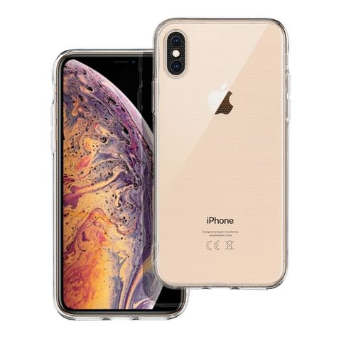 Obal / kryt na Apple iPhone X / XS transparentné - CLEAR Case 2mm BULK (ochrana fotoaparátu)