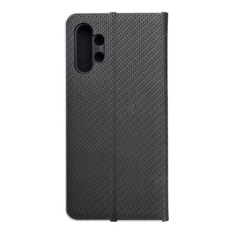 Pouzdro / obal na Samsung Galaxy A13 4G černý carbon - knížkové Forcell LUNA Carbon