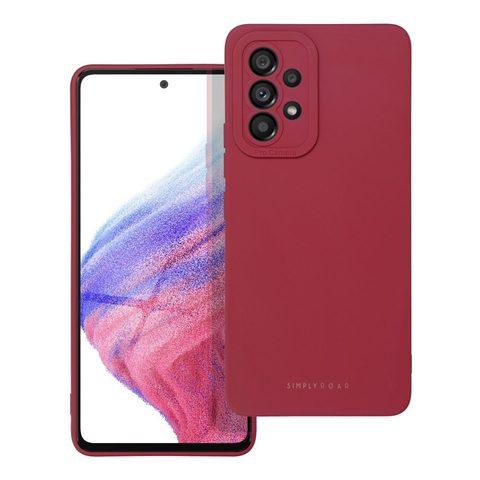 Obal / kryt na Samsung Galaxy A53 5G červený - Roar Round Corner Magnetic Flip Case