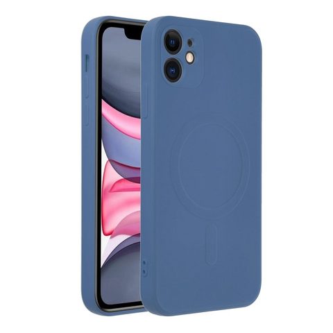 Obal / kryt na Apple iPhone 11 modré - Sillicone Mag Cover