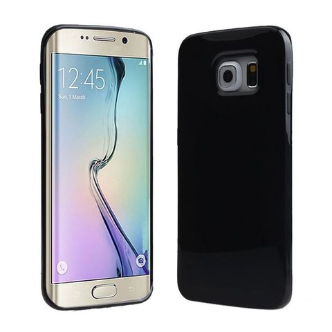 Csomagolás / borító Samsung S6 Edge fekete - Super slim TPU