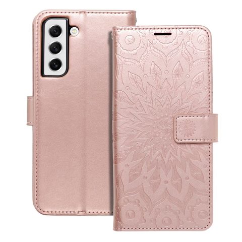 tok / borító Samsung Galaxy S21 FE rózsaszín - könyv Forcell MEZZO