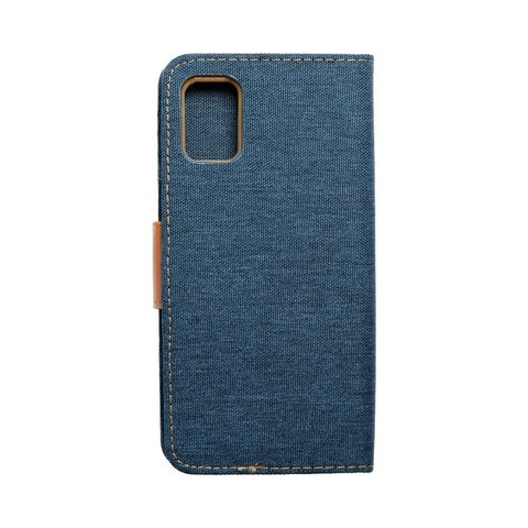 Pouzdro / obal na Samsung Galaxy A51 tmavě modrá - knížkové Canvas Book case