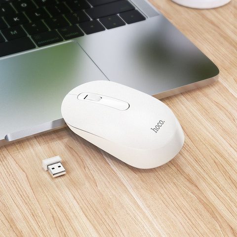 Bezdrátová myš 2,4G bílá - HOCO Platinum