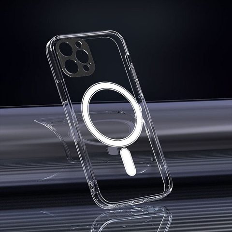 Obal / kryt pre Apple iPhone 12 Pro Max transparentné - Mag Cover